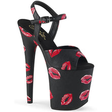 Cargar imagen en el visor de la galería, Tacones Pleaser FLAMINGO-809KISSES Negro Piel Sintética