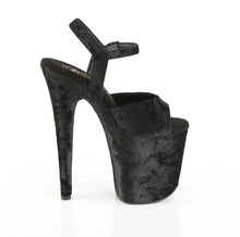 Carregar imagem no visualizador da galeria, Zapatos Pleaser FLAMINGO-809WR Blk Shimmering Fabric/Blk