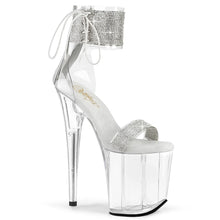Carregar imagem no visualizador da galeria, Tacones Pleaser FLAMINGO-827RS Transparente Plata
