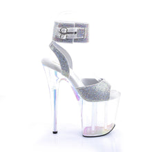 Cargar imagen en el visor de la galería, Tacones Pleaser FLAMINGO-891HTRS - Plata Strass / Holográfico