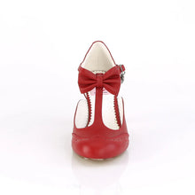 Cargar imagen en el visor de la galería, Tacones Pin Up Couture FLAPPER-11 Rojo Piel Sintética