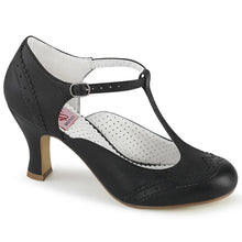Cargar imagen en el visor de la galería, Tacones Pin Up Couture FLAPPER-26 Negro Pu
