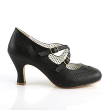 Cargar imagen en el visor de la galería, Tacones Pin Up Couture FLAPPER-35 Negro Piel Sintética