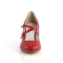 Carregar imagem no visualizador da galeria, Tacones Pin Up Couture FLAPPER-35 Rojo Piel Sintética