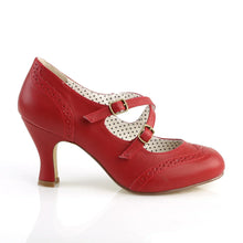 Carregar imagem no visualizador da galeria, Tacones Pin Up Couture FLAPPER-35 Rojo Piel Sintética