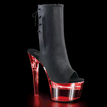 Cargar imagen en el visor de la galería, Tacones Pleaser FLASHDANCE-1018-7 Negro Piel Sintética