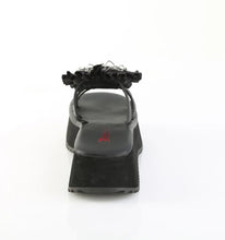 Carregar imagem no visualizador da galeria, Sandalias Demonia FLIP-16 Negro Piel vegana-Satin