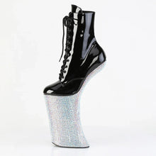 Carregar imagem no visualizador da galeria, Tacones Pleaser FORBIDDEN-1020BEJ Negro Charol Plata