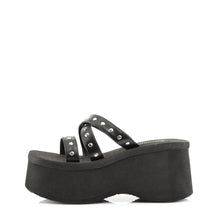 Cargar imagen en el visor de la galería, Sandalias Demonia FUNN-19 Negro Piel vegana
