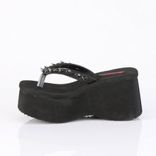 Cargar imagen en el visor de la galería, Zapatos con plataforma Demonia FUNN-35 - Negro piel vegana
