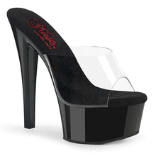 Carregar imagem no visualizador da galeria, Tacones Pleaser GLEAM-601 Transparente Negro