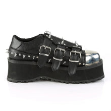 Carregar imagem no visualizador da galeria, Zapatos con plataforma Demonia GRAVEDIGGER-03 Negro Piel vegana