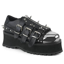 Carregar imagem no visualizador da galeria, Zapatos con plataforma Demonia GRAVEDIGGER-03 Negro Piel vegana