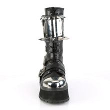 Carregar imagem no visualizador da galeria, Zapatos con plataforma Demonia GRAVEDIGGER-250 Negro Piel vegana