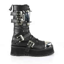 Carregar imagem no visualizador da galeria, Zapatos con plataforma Demonia GRAVEDIGGER-250 Negro Piel vegana