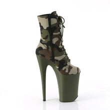 Cargar imagen en el visor de la galería, Tacones Pleaser INFINITY-1020CAMO Verde Camo Fabric