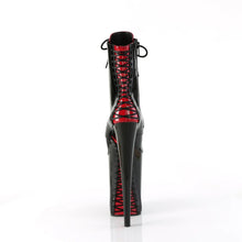 Cargar imagen en el visor de la galería, Tacones Pleaser INFINITY-1020FH Negro Rojo Charol