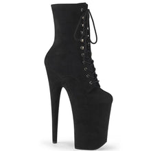 Cargar imagen en el visor de la galería, Tacones Pleaser INFINITY-1020FS Negro Faux Suede