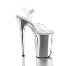 Cargar imagen en el visor de la galería, Tacones Pleaser INFINITY-908 - Transparente / Cromo plata