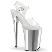 Cargar imagen en el visor de la galería, Tacones Pleaser INFINITY-908 - Transparente / Cromo plata