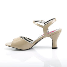 Cargar imagen en el visor de la galería, Tacones Pleaser Pink Label JENNA-09 Crema Charol