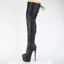 Cargar imagen en el visor de la galería, Tacones Pleaser JUBILANT-3007 Negro Str. Piel