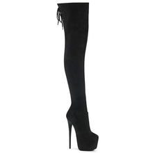 Cargar imagen en el visor de la galería, Tacones Pleaser JUBILANT-3007FS Negro Faux Suede