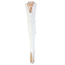 Cargar imagen en el visor de la galería, Tacones Pleaser JUBILANT-4012 Blanco Str. Charol