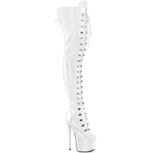 Cargar imagen en el visor de la galería, Tacones Pleaser JUBILANT-4012 Blanco Str. Charol
