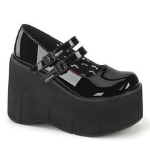 Carregar imagem no visualizador da galeria, Zapatos con plataforma Demonia KERA-08 Negro Pat
