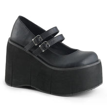 Carregar imagem no visualizador da galeria, Zapatos con plataforma Demonia KERA-08 Negro Piel vegana