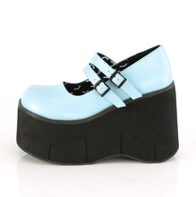 Carregar imagem no visualizador da galeria, Zapatos con plataforma Demonia KERA-08 B. Blue Piel vegana