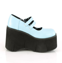 Carregar imagem no visualizador da galeria, Zapatos con plataforma Demonia KERA-08 B. Blue Piel vegana