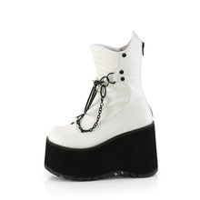 Cargar imagen en el visor de la galería, Botines Demonia KERA-130 Blanco Piel vegana