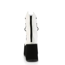 Cargar imagen en el visor de la galería, Botines Demonia KERA-130 Blanco Piel vegana