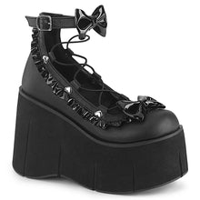 Carregar imagem no visualizador da galeria, Zapatos con plataforma Demonia KERA-18 Negro Piel vegana