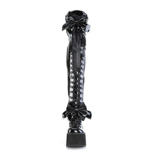 Carregar imagem no visualizador da galeria, Botas (Over the Knee) Demonia KERA-303 Negro Stretch Charol