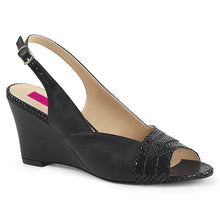 Cargar imagen en el visor de la galería, Tacones Pleaser Pink Label KIMBERLY-01SP Negro Piel Sintética