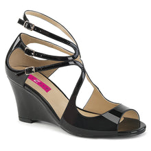 Cargar imagen en el visor de la galería, Tacones Pleaser Pink Label KIMBERLY-04 Negro Charol