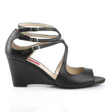Load image into Gallery viewer, Tacones Pleaser Pink Label KIMBERLY-04 Negro Piel Sintética