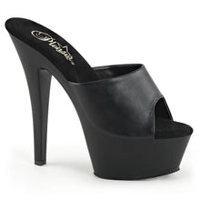 Cargar imagen en el visor de la galería, Tacones Pleaser KISS-201 Negro Piel Sintética