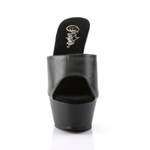 Cargar imagen en el visor de la galería, Tacones Pleaser KISS-201 Negro Piel Sintética
