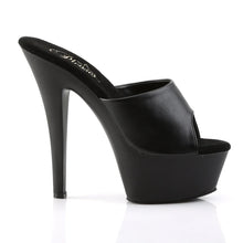 Cargar imagen en el visor de la galería, Tacones Pleaser KISS-201 Negro Piel Sintética