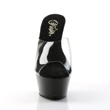 Load image into Gallery viewer, Tacones Pleaser KISS-201 Transparente Negro