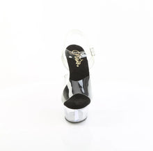 Load image into Gallery viewer, Tacones Pleaser KISS-208 Transparente Negro