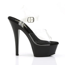 Cargar imagen en el visor de la galería, Tacones Pleaser KISS-208 Transparente Negro