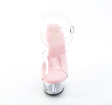 Load image into Gallery viewer, Tacones Pleaser KISS-208 Transparente B. Rosa