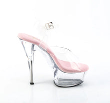 Load image into Gallery viewer, Tacones Pleaser KISS-208 Transparente B. Rosa