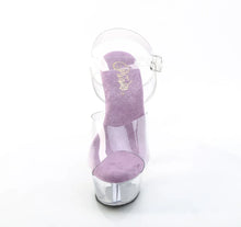 Cargar imagen en el visor de la galería, Tacones Pleaser KISS-208 Transparente Lavanda