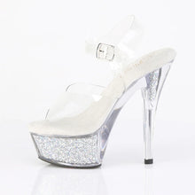 Carregar imagem no visualizador da galeria, Tacones Pleaser KISS-208RSI Transparente Plata